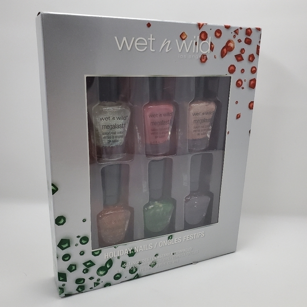 NIB Wet n Wild Holiday Nails Nail Polish Set